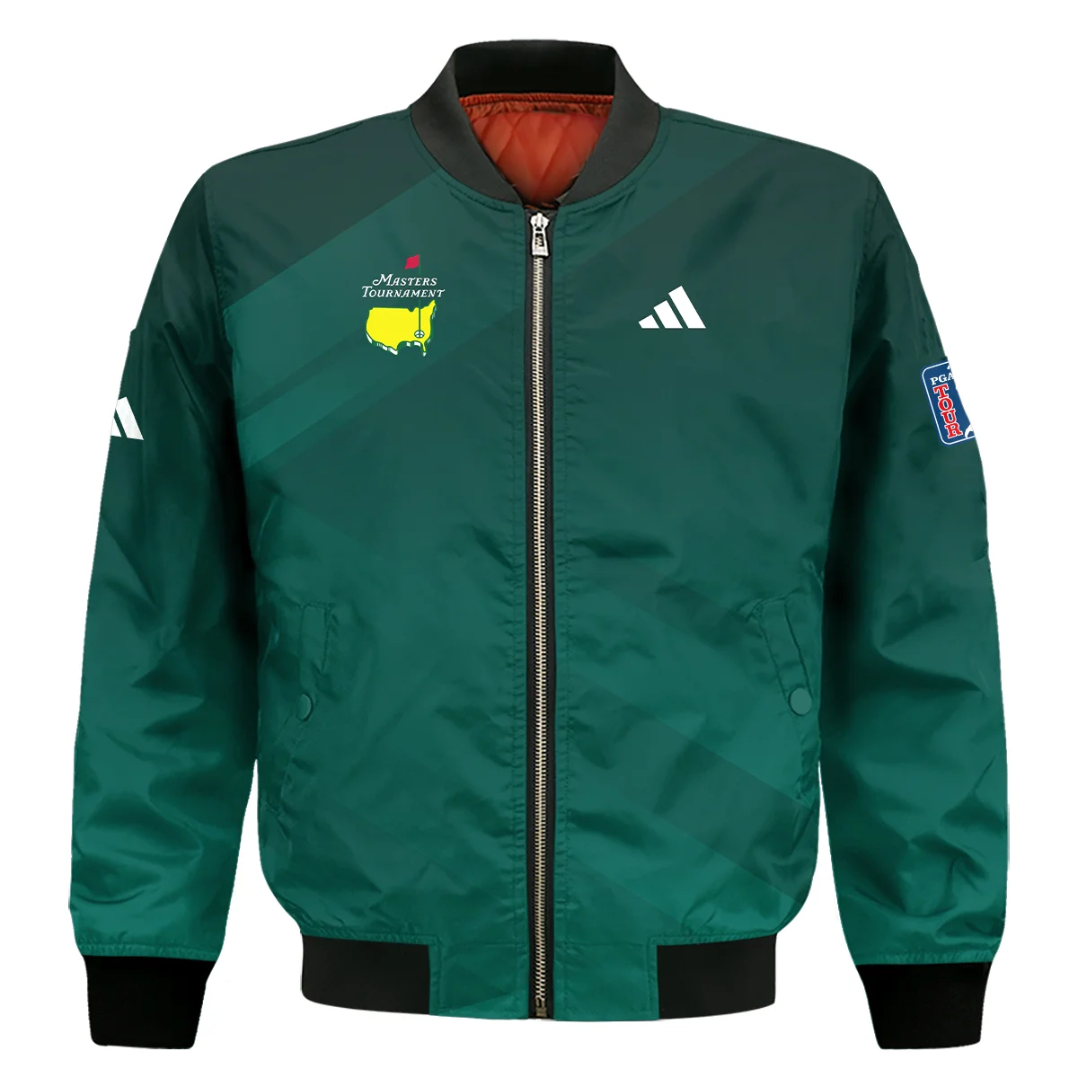 Masters Tournament Dark Green Gradient Golf Sport Adidas Bomber Jacket Style Classic Bomber Jacket