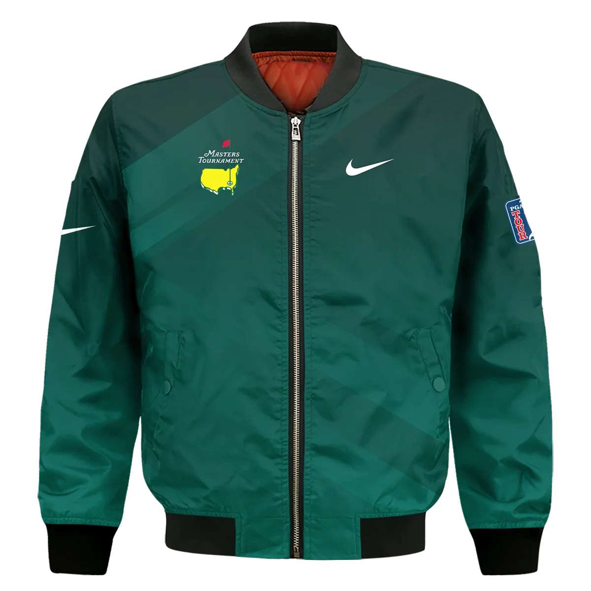 Masters Tournament Dark Green Gradient Golf Sport Nike Bomber Jacket Style Classic Bomber Jacket