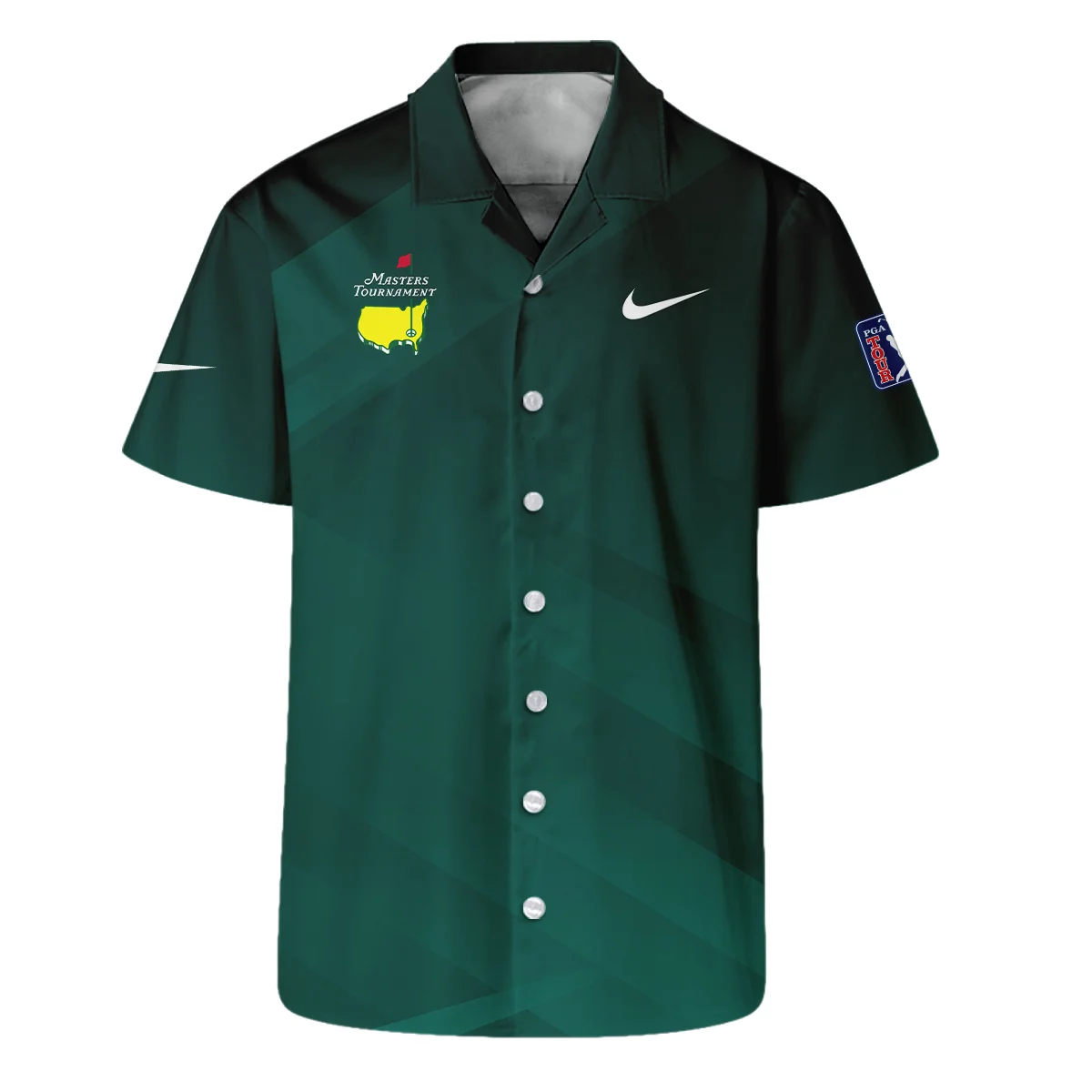 Masters Tournament Dark Green Gradient Golf Sport Nike Style Classic Quarter Zipped Sweatshirt