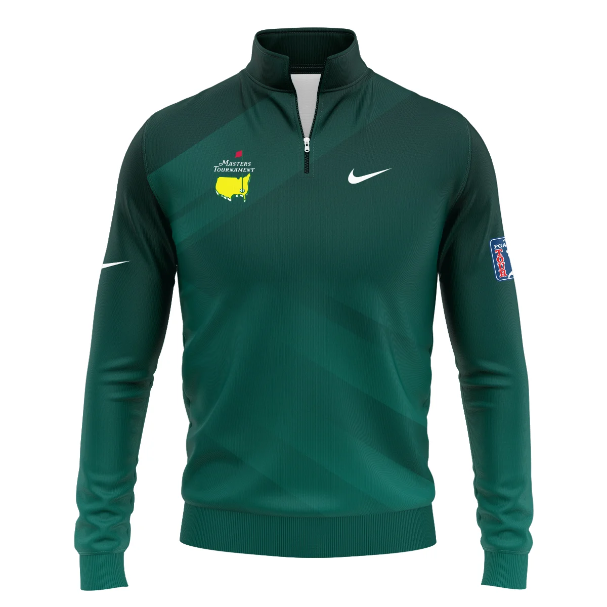Masters Tournament Dark Green Gradient Golf Sport Nike Long Polo Shirt Style Classic Long Polo Shirt For Men