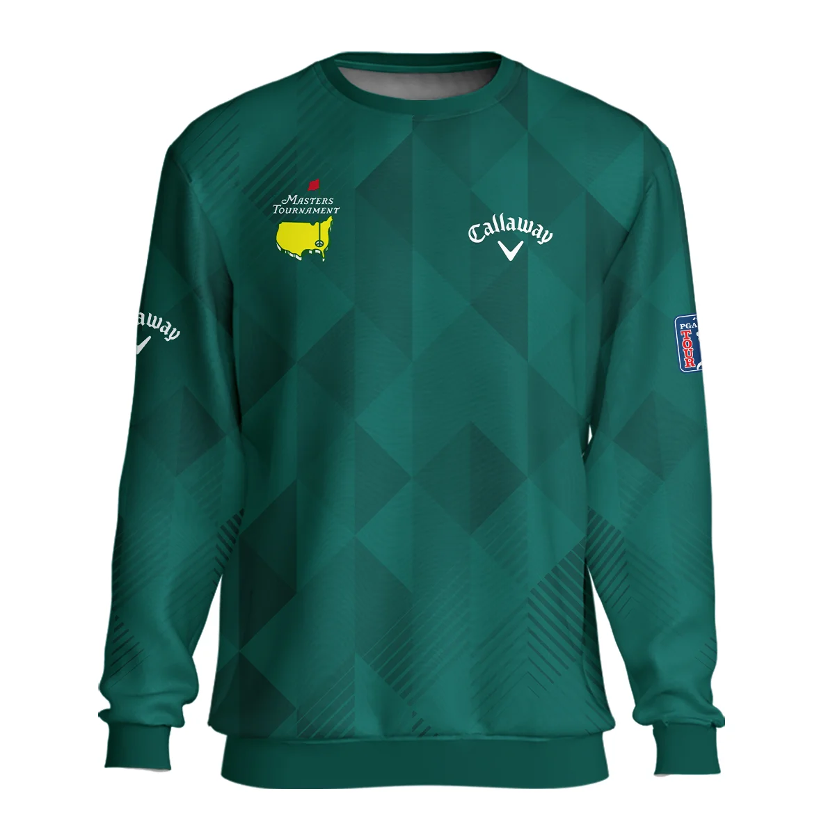 Masters Tournament Golf Callaway Unisex Sweatshirt Triangle Abstract Green Golf Sports All Over Print Sweatshirt
