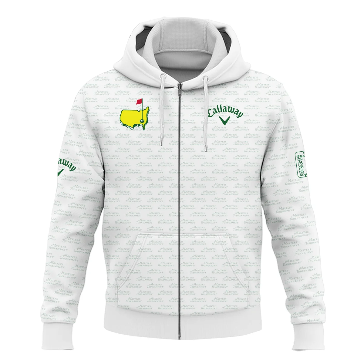 Masters Tournament Golf Callaway Bomber Jacket Logo Text Pattern White Green Golf Sports All Over Print Bomber Jacket
