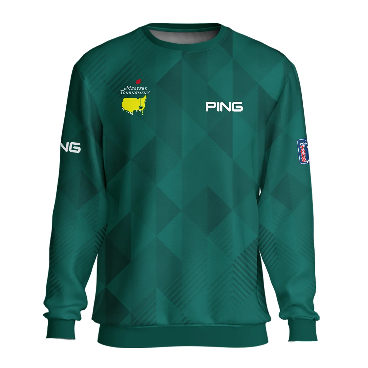 Masters Tournament Golf Ping Unisex Sweatshirt Triangle Abstract Green Golf Sports All Over Print Sweatshirt