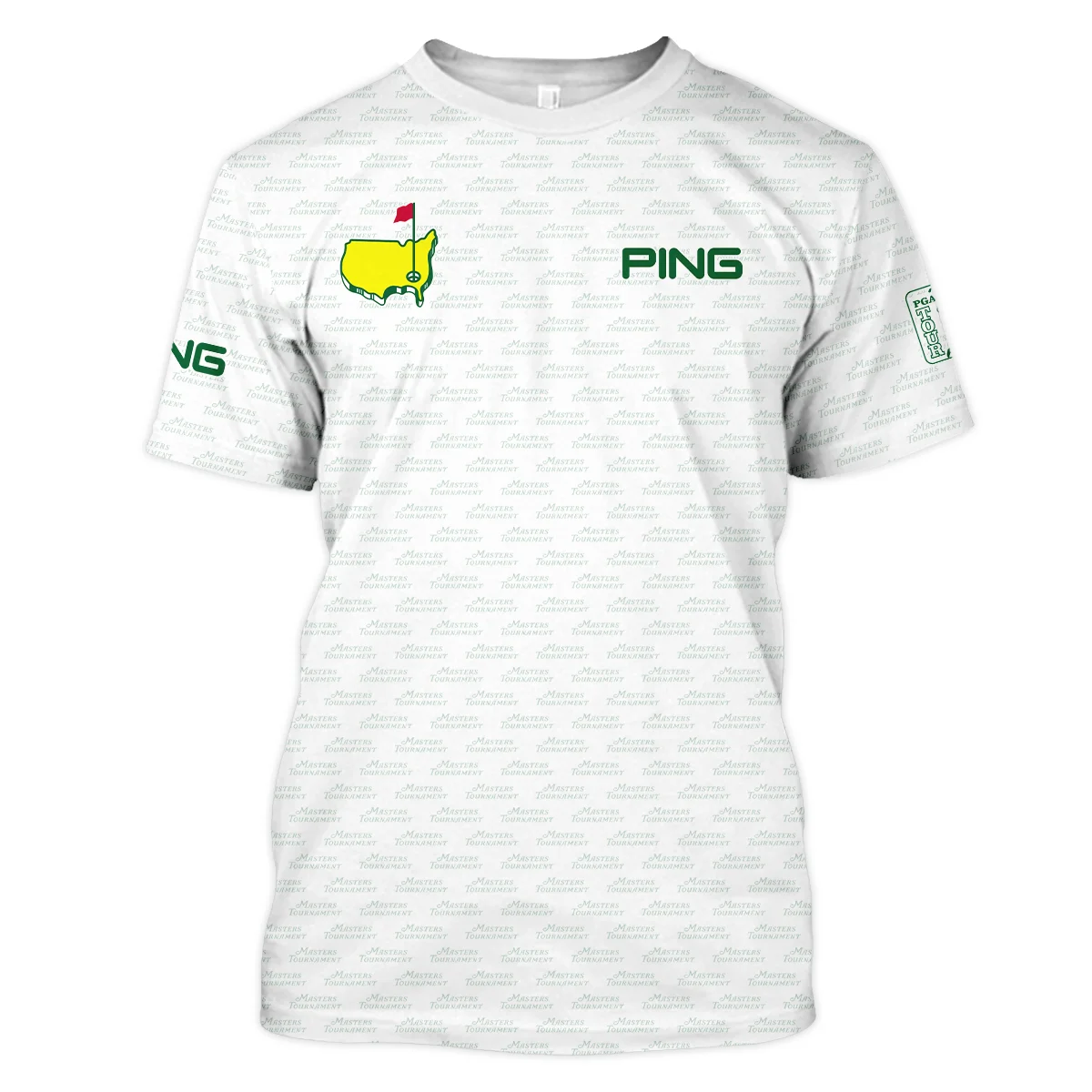 Masters Tournament Golf Ping Hawaiian Shirt Logo Text Pattern White Green Golf Sports All Over Print Oversized Hawaiian Shirt