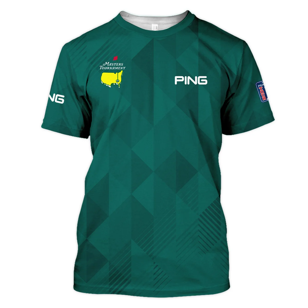 Masters Tournament Golf Ping Hawaiian Shirt Triangle Abstract Green Golf Sports All Over Print Oversized Hawaiian Shirt