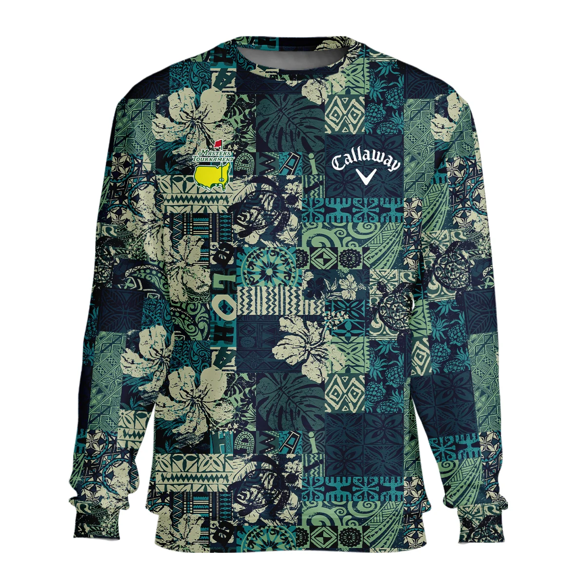 Masters Tournament Hawaiian Hibiscus And Tribal Element Fabric Callaway Unisex Sweatshirt Style Classic Sweatshirt