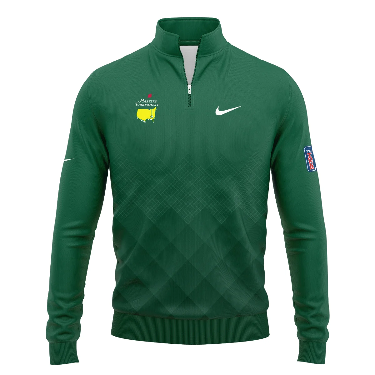 Masters Tournament Nike Gradient Dark Green Pattern Zipper Hoodie Shirt Style Classic Zipper Hoodie Shirt