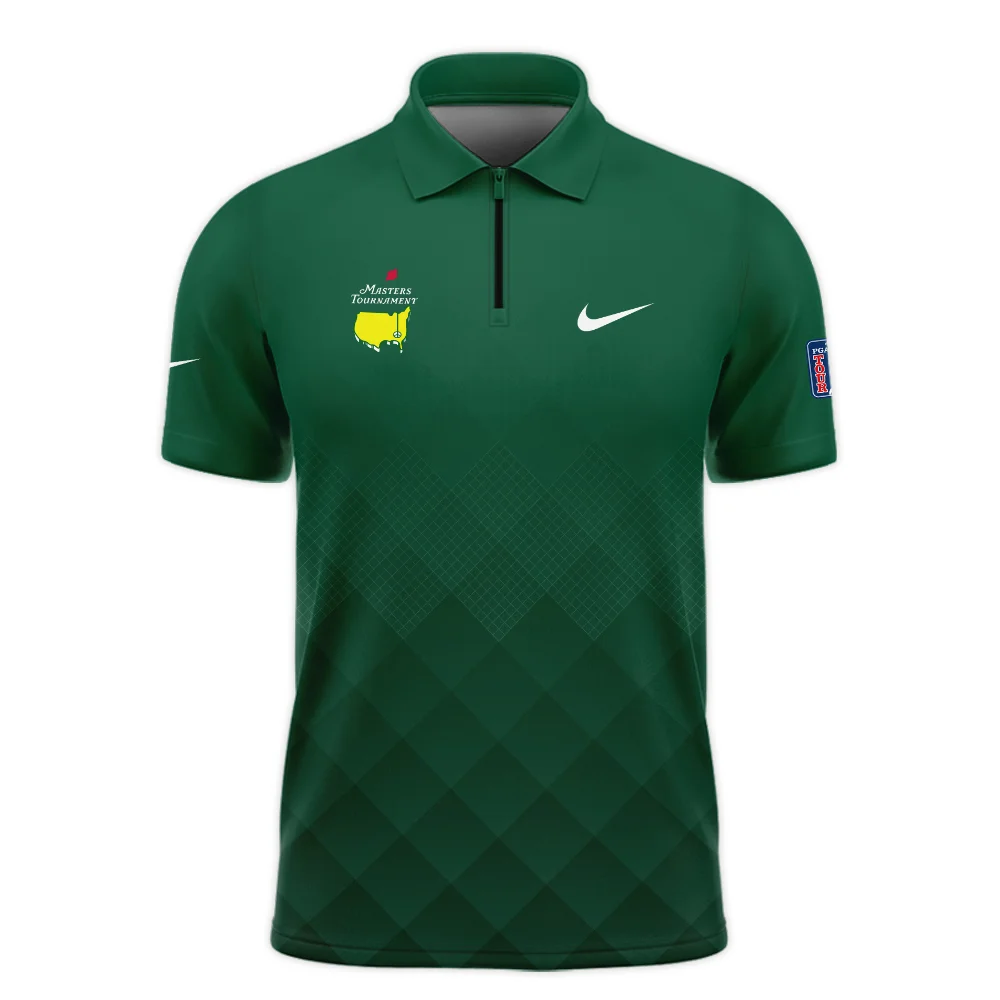Masters Tournament Nike Gradient Dark Green Pattern Polo Shirt Style Classic Polo Shirt For Men