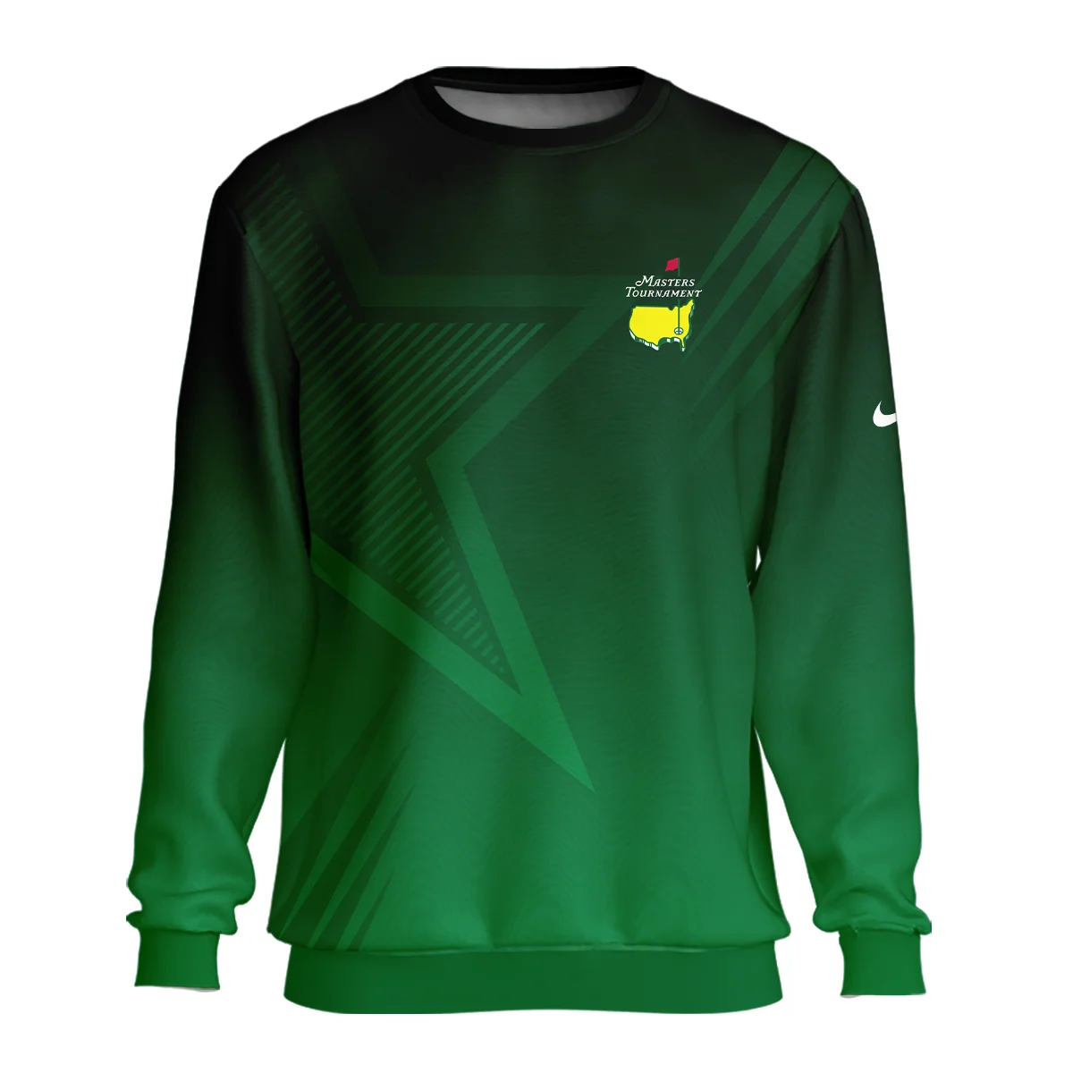 Masters Tournament Nike Star Dark Green Pattern Zipper Hoodie Shirt Style Classic Zipper Hoodie Shirt