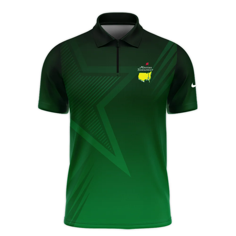 Masters Tournament Nike Star Dark Green Pattern Long Polo Shirt Style Classic Long Polo Shirt For Men