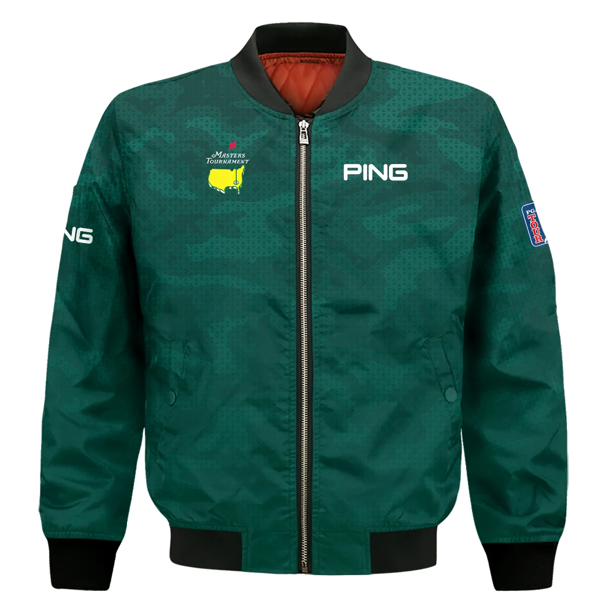 Masters Tournament Ping Camo Sport Green Abstract Bomber Jacket Style Classic Bomber Jacket