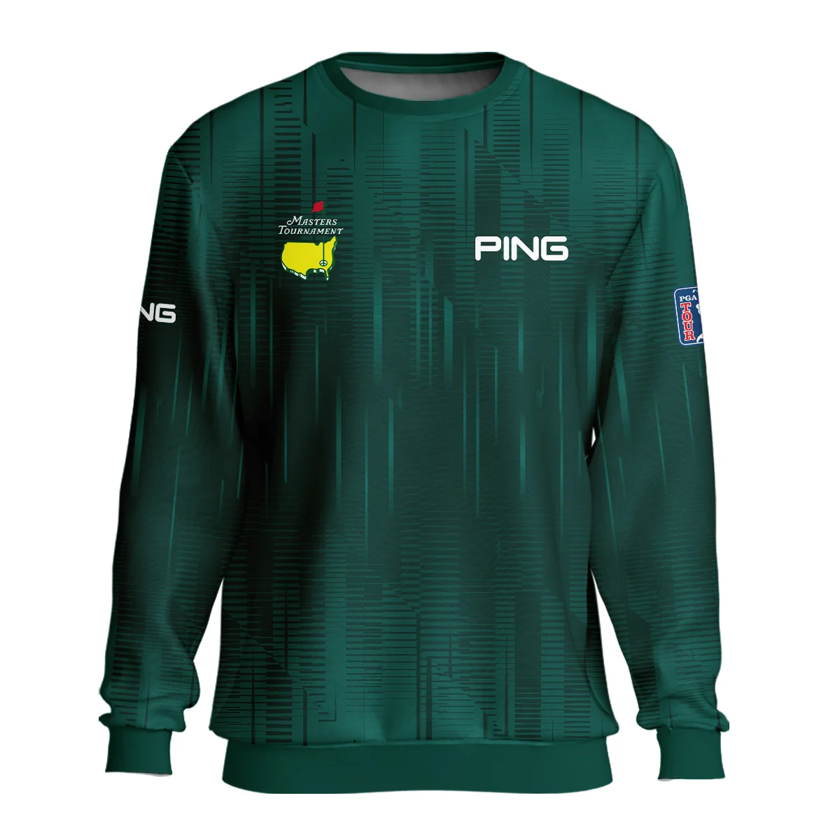 Masters Tournament Ping Dark Green Gradient Stripes Pattern Unisex T-Shirt Style Classic T-Shirt