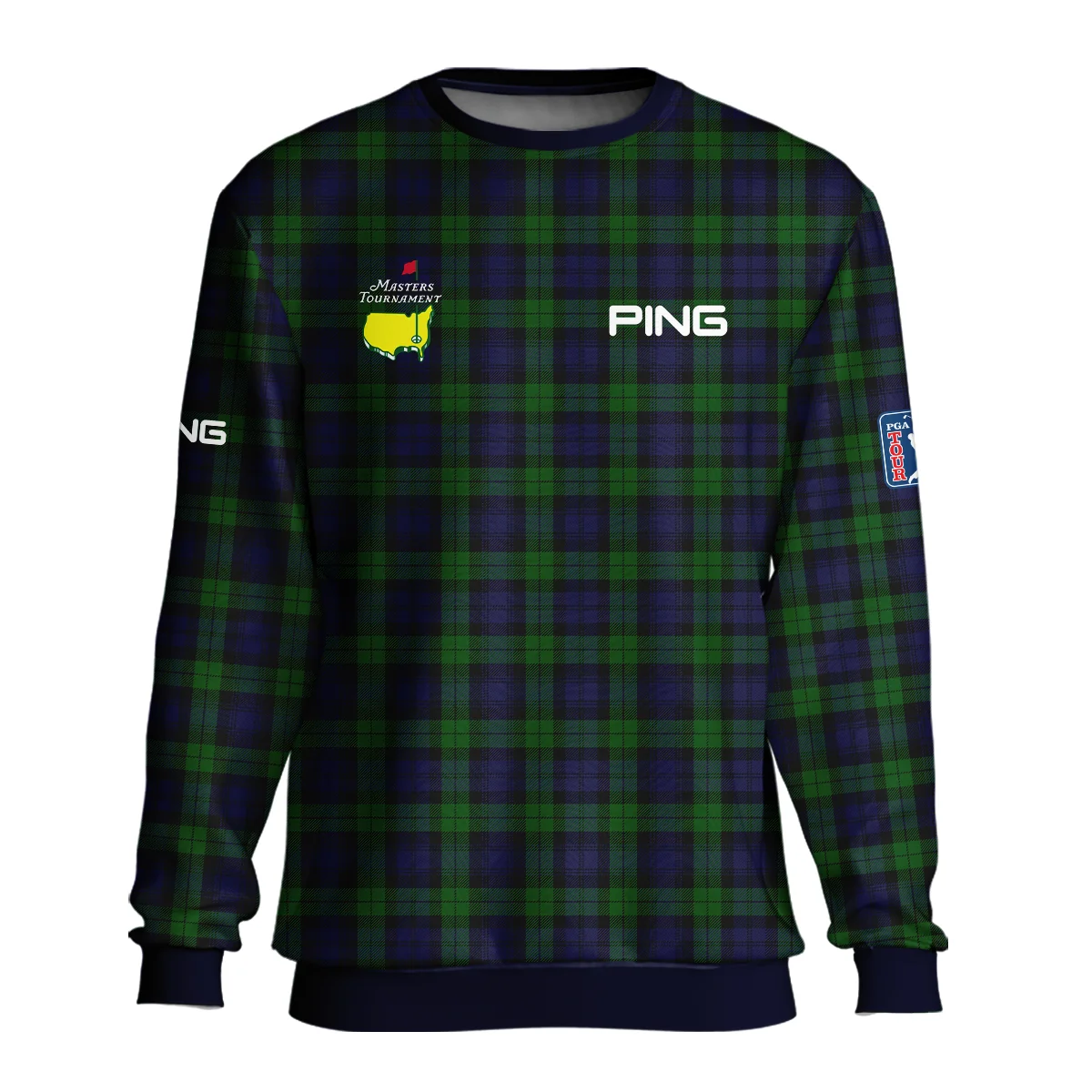 Masters Tournament Ping Golf Unisex Sweatshirt Sports Green Purple Black Watch Tartan Plaid All Over Print Sweatshirt