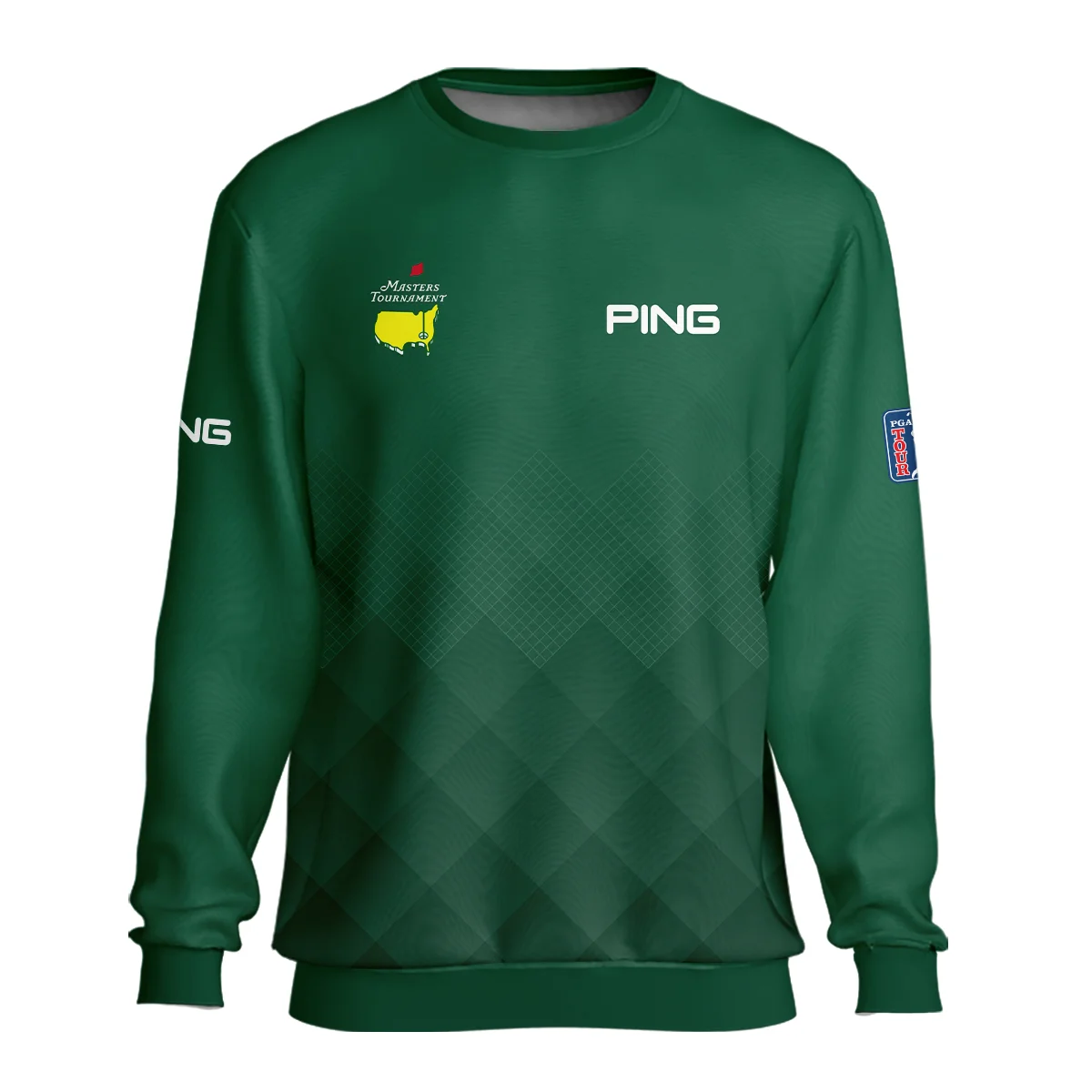 Masters Tournament Ping Gradient Dark Green Pattern Unisex Sweatshirt Style Classic Sweatshirt