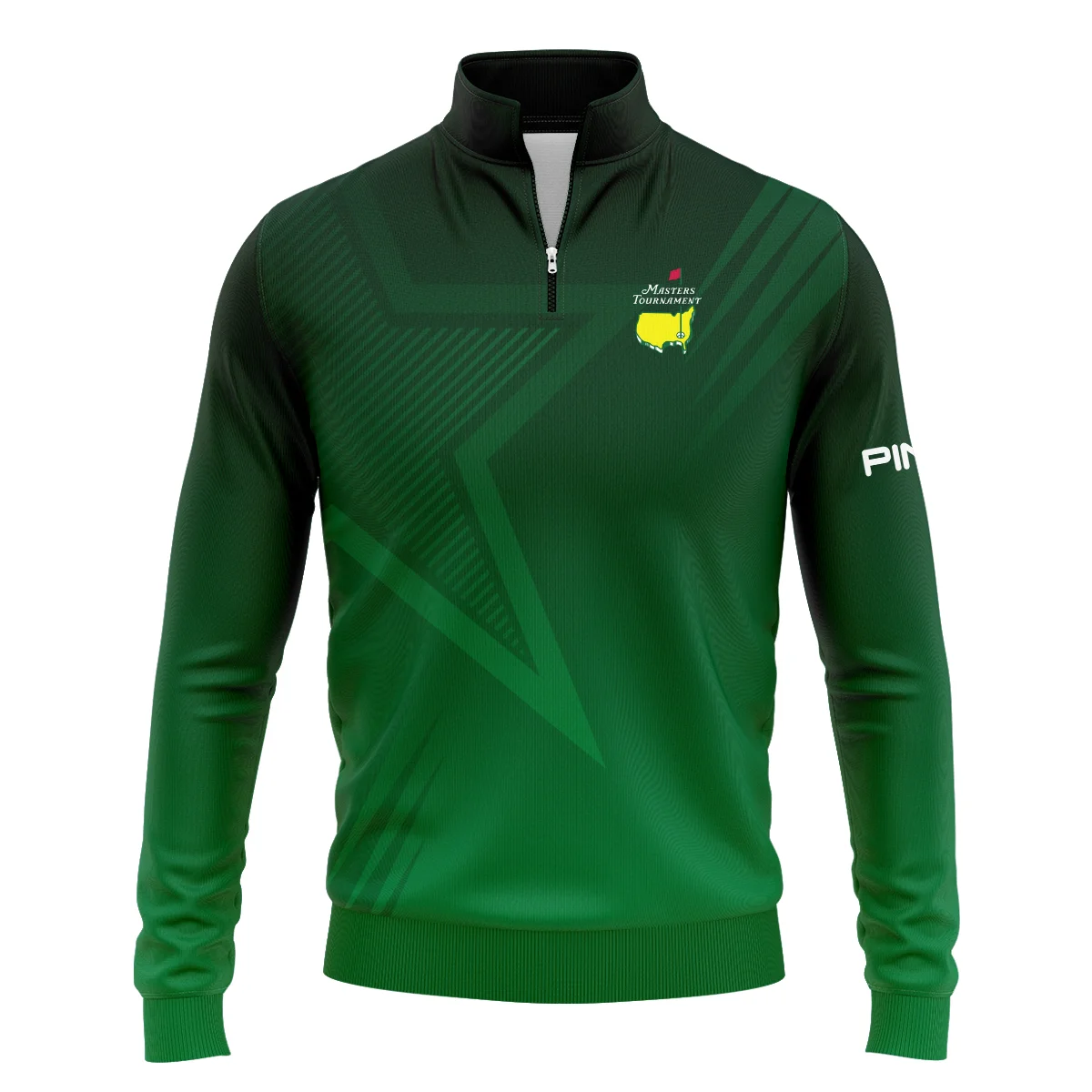 Masters Tournament Ping Star Dark Green Pattern Quarter-Zip Jacket Style Classic Quarter-Zip Jacket