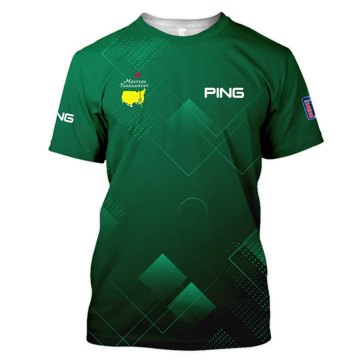 Masters Tournament Ping Unisex T-Shirt Golf Sports Green Abstract Geometric T-Shirt