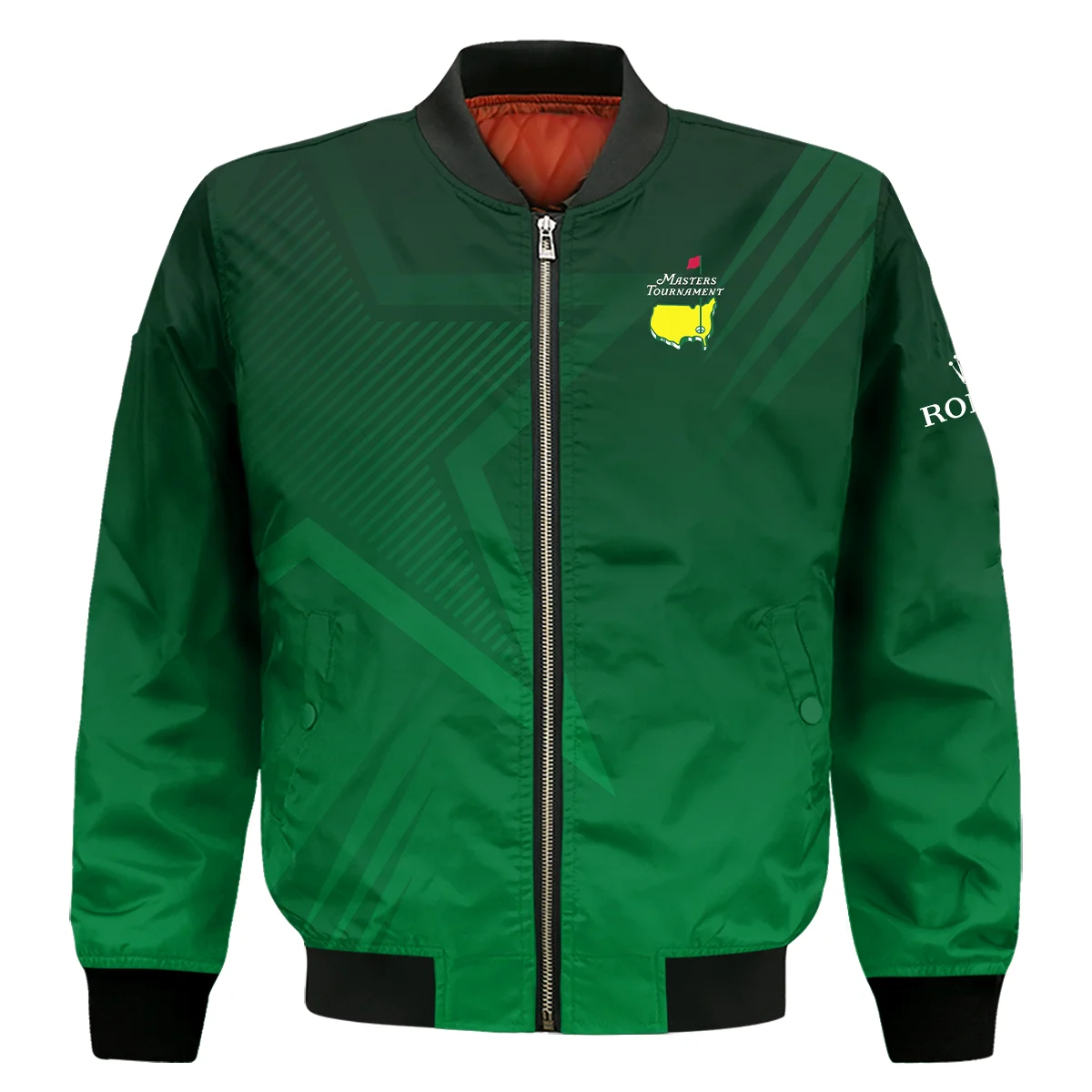 Masters Tournament Rolex Star Dark Green Pattern Quarter-Zip Jacket Style Classic Quarter-Zip Jacket