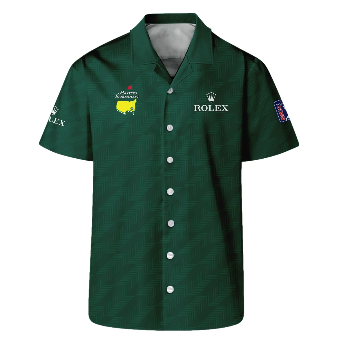 Masters Tournament Rolex Star Dark Green Pattern Zipper Hoodie Shirt Style Classic Zipper Hoodie Shirt