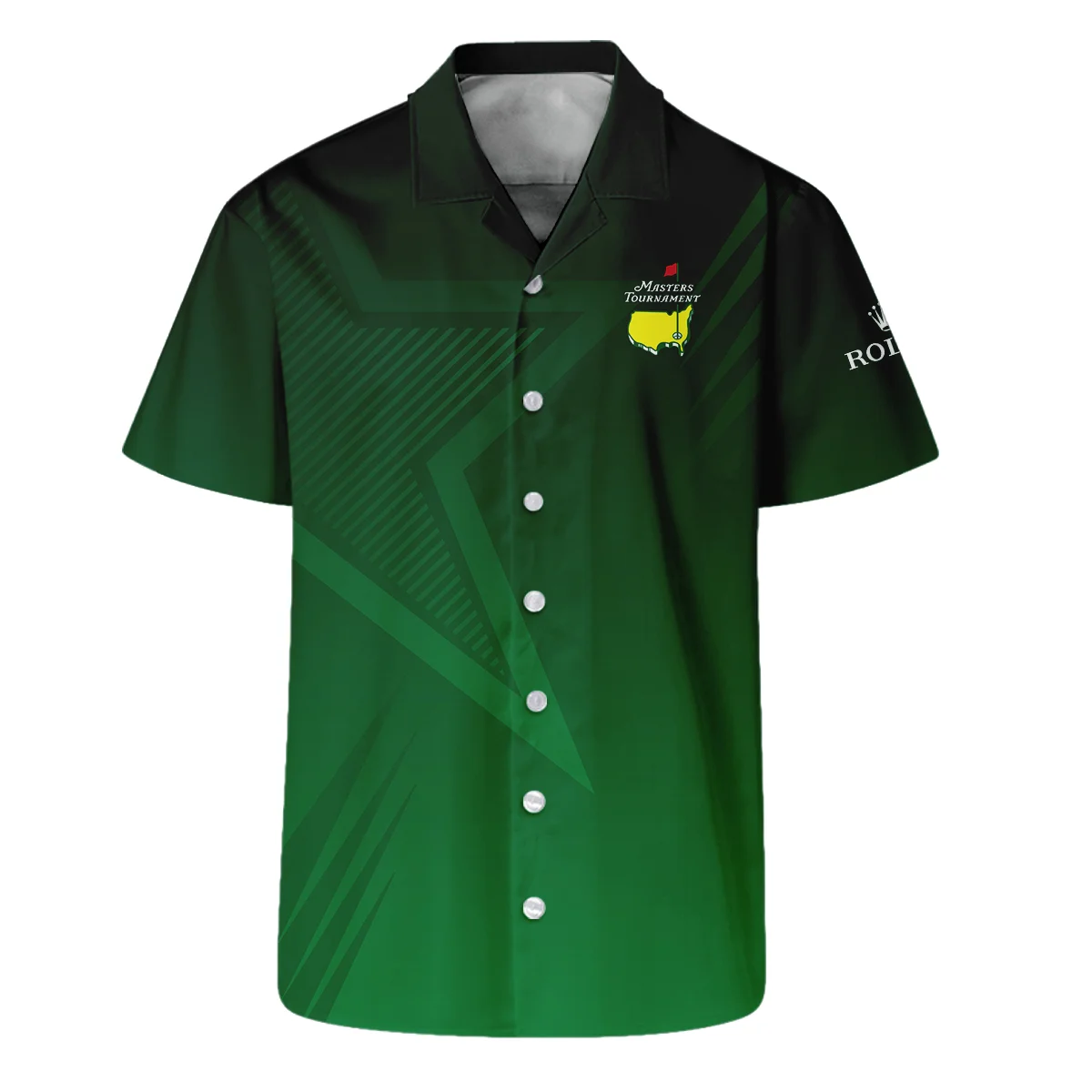 Masters Tournament Rolex Star Dark Green Pattern Hawaiian Shirt Style Classic Oversized Hawaiian Shirt