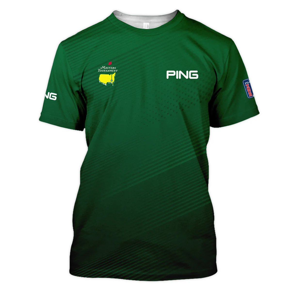 Masters Tournament Stripe Gradient Dark Green Abstract Pattern Ping Unisex T-Shirt Style Classic T-Shirt