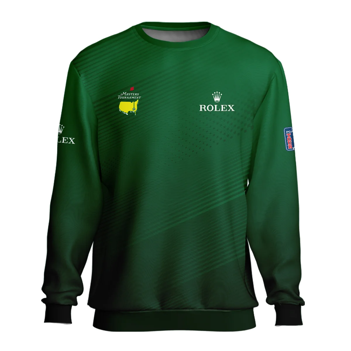 Masters Tournament Stripe Gradient Dark Green Abstract Pattern Rolex Unisex Sweatshirt Style Classic Sweatshirt