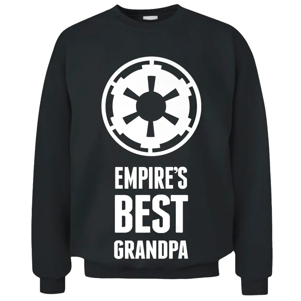 Mens Star Wars Empire's Best Grandpa Empire Logo Premium Pullover Sweatshirt