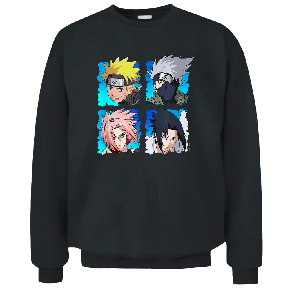 Naruto Shippuden 4 Heads Pullover Sweatshirt