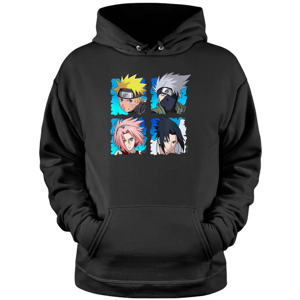 Naruto Shippuden 4 Heads Pullover Hoodie