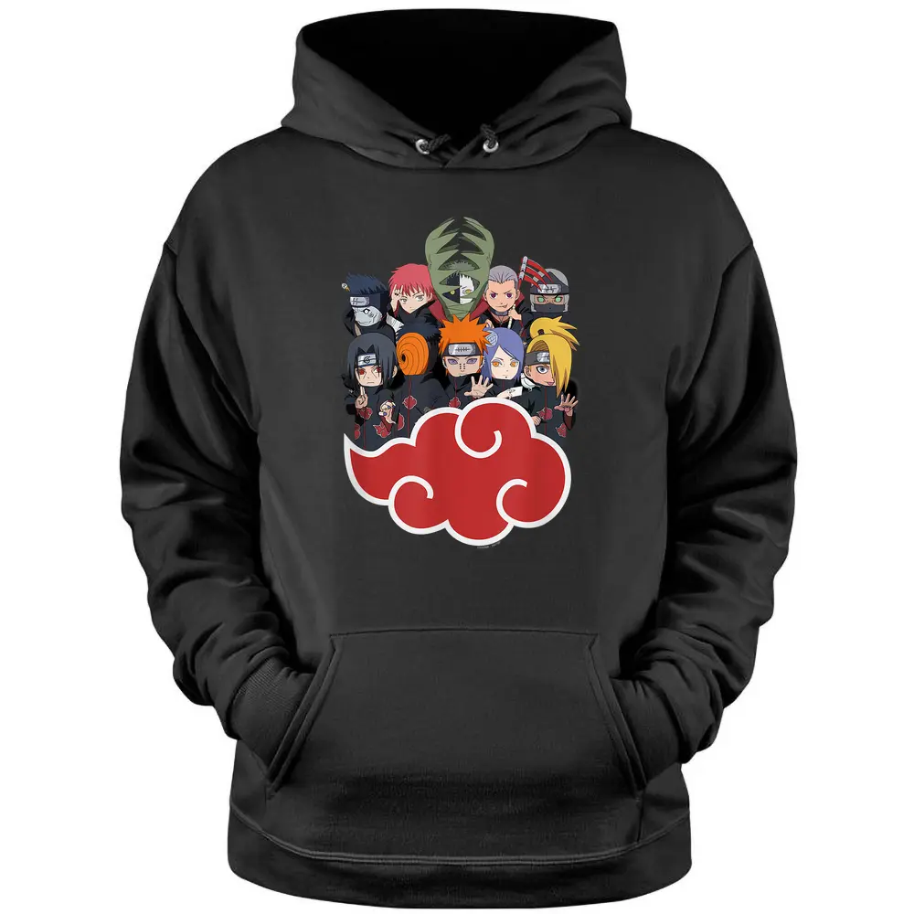 Naruto Shippuden Akasuki Group Sd Pullover Hoodie