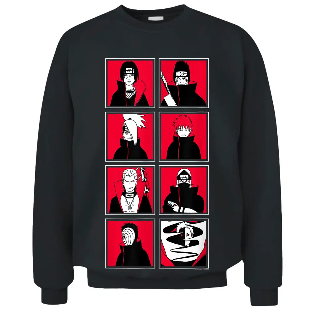 Naruto Shippuden Akatsuki Frames Pullover Sweatshirt