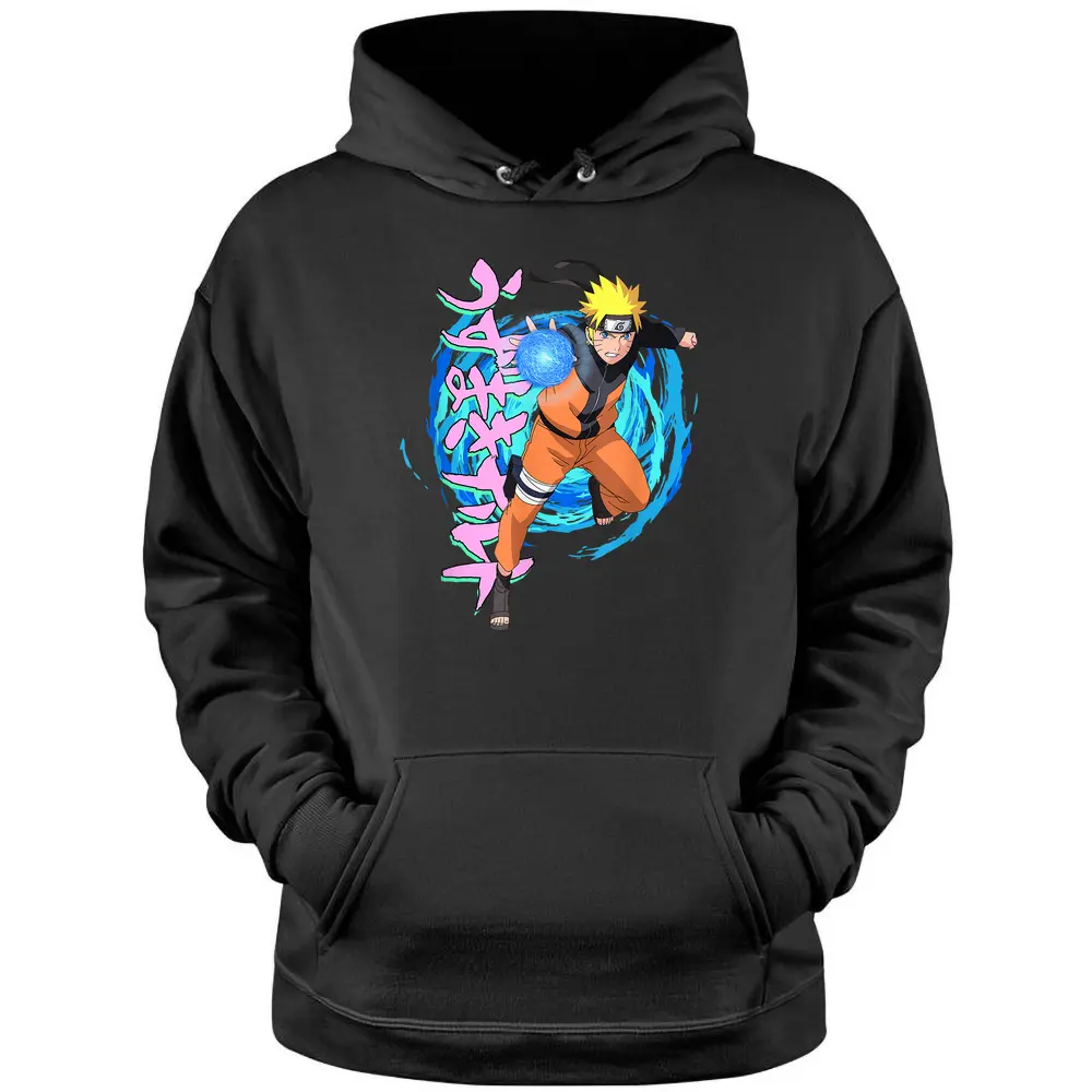 Naruto Shippuden Blue Spirals Pullover Hoodie