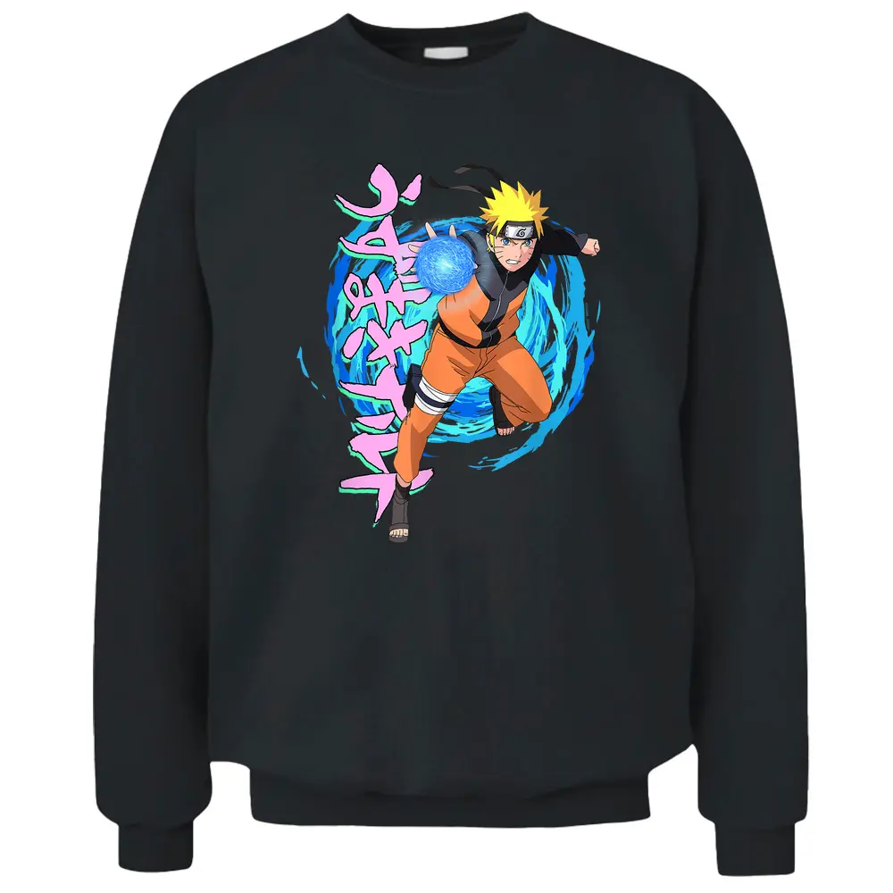 Naruto Shippuden Blue Spirals Pullover Sweatshirt