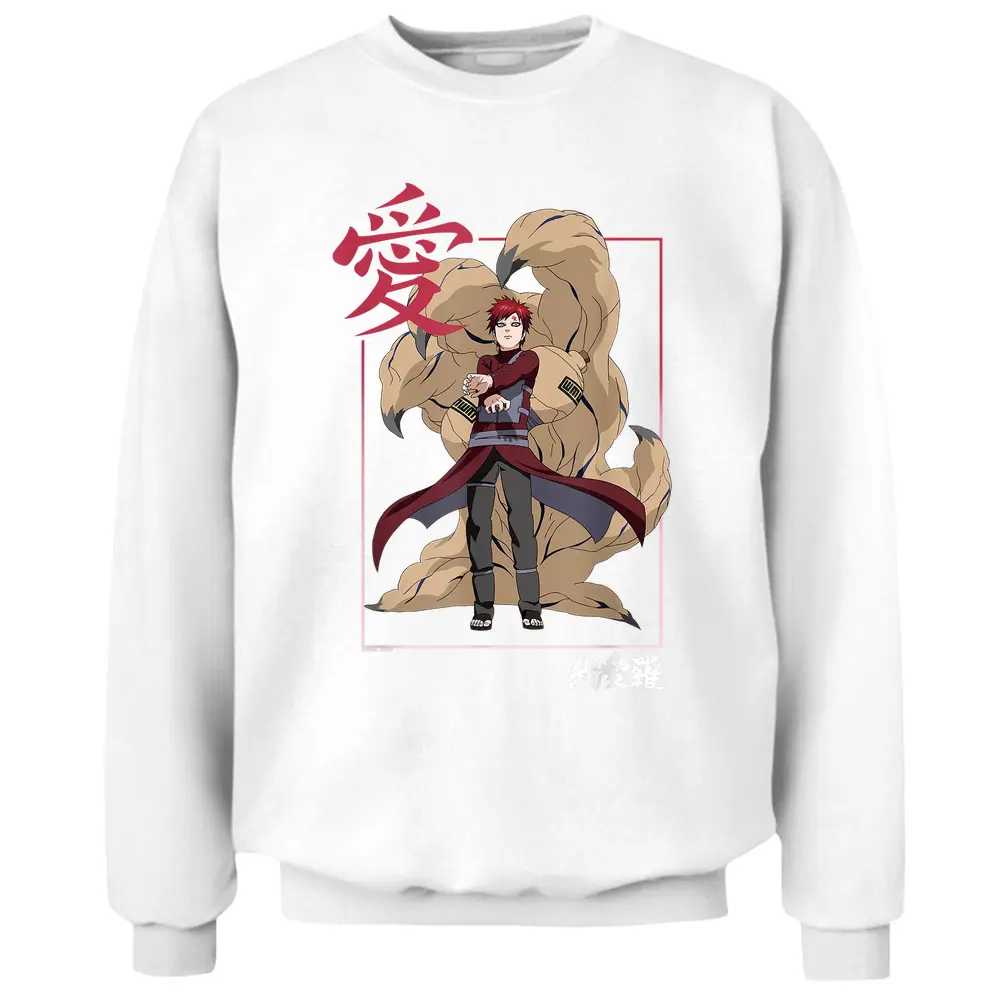 Naruto Shippuden Gaara Kanji Frame Pullover Sweatshirt