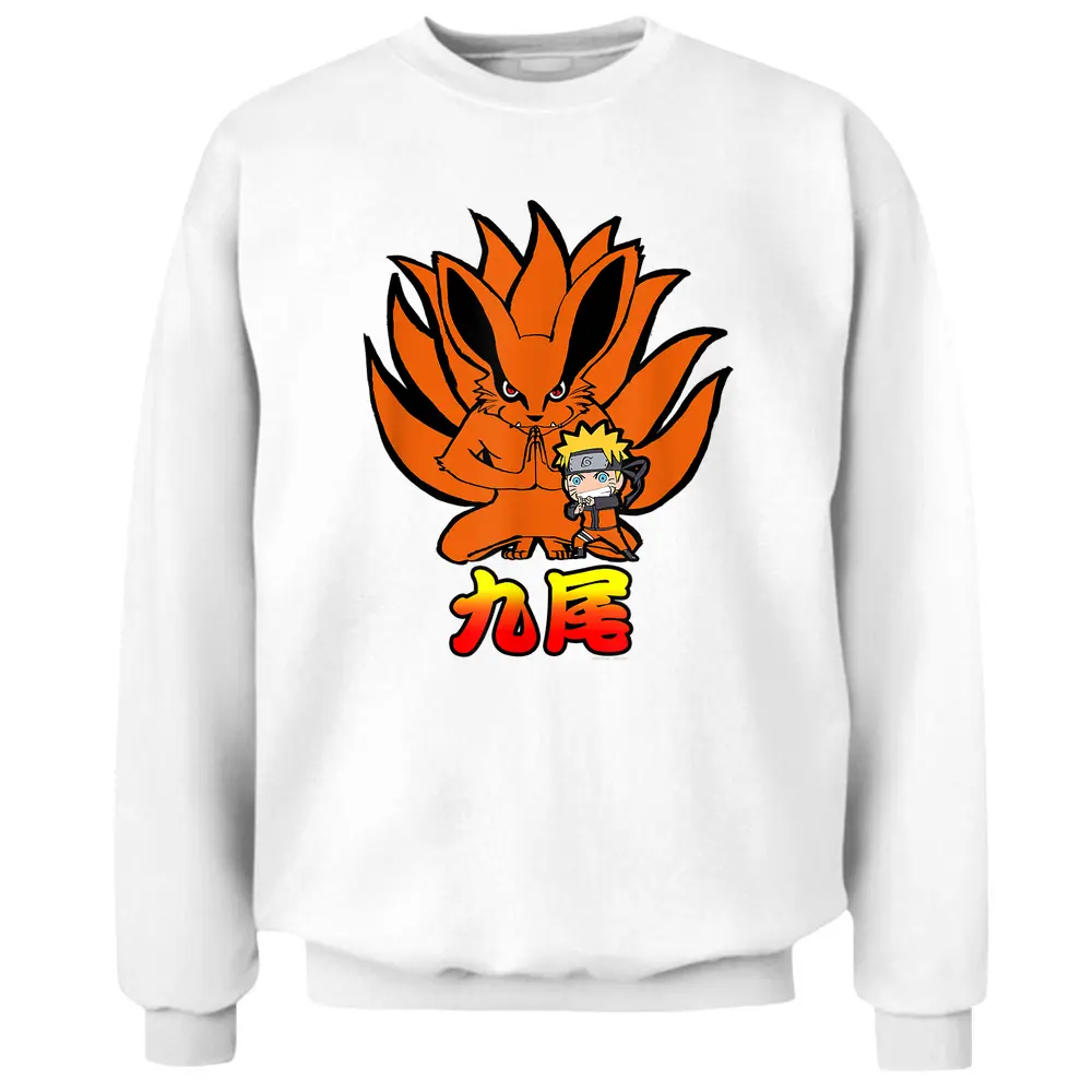 Naruto Shippuden Naruto Kurama Nine Tails Chibi Pullover Sweatshirt