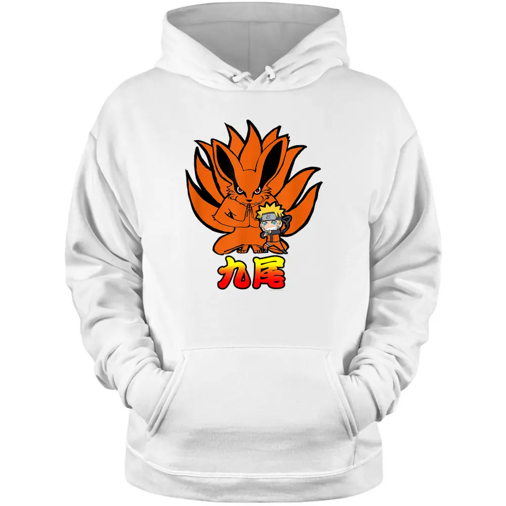 Naruto Shippuden Naruto Kurama Nine Tails Chibi Pullover Hoodie