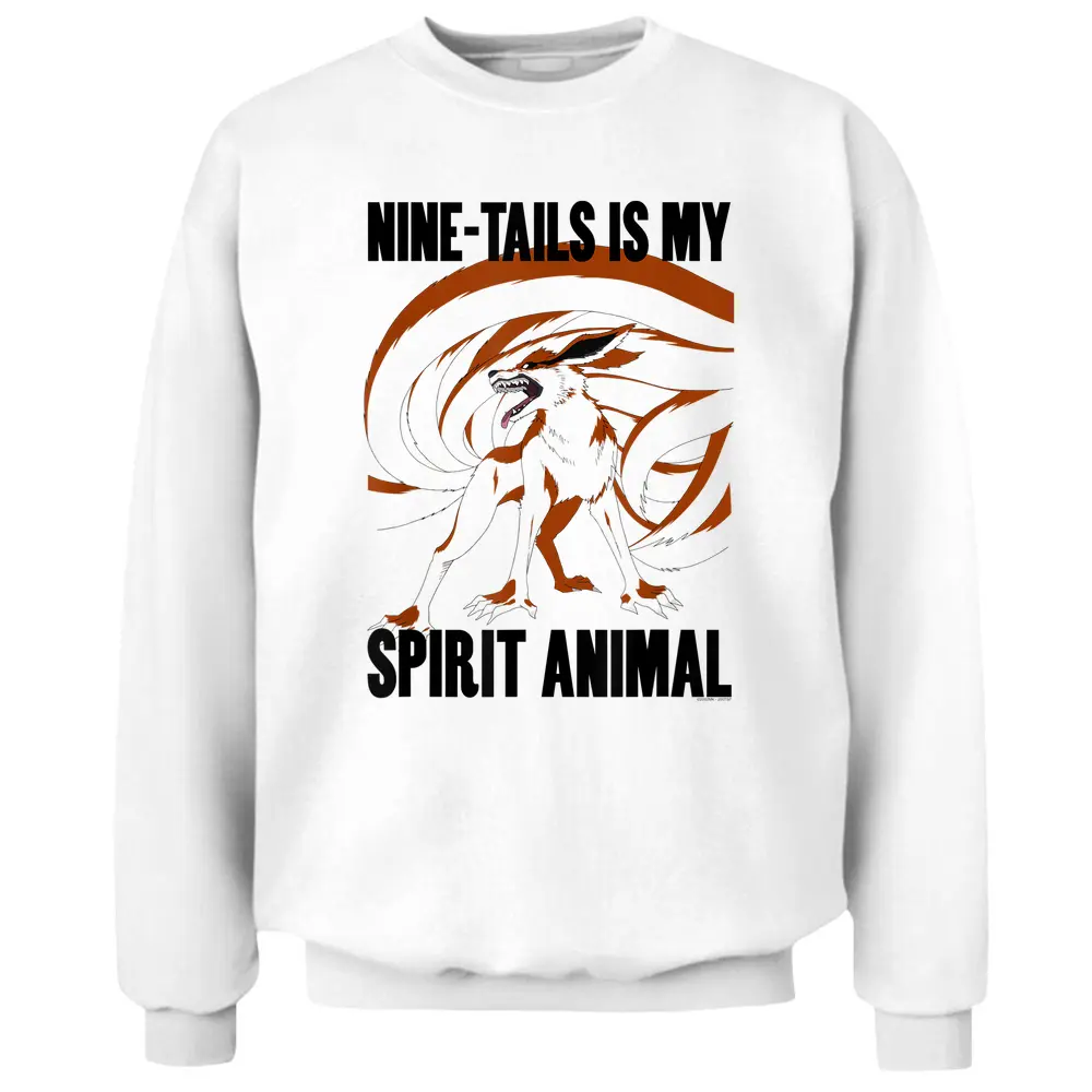 Naruto Shippuden Nine-tails Is My Spirit Animal Pullover Sweatshirt