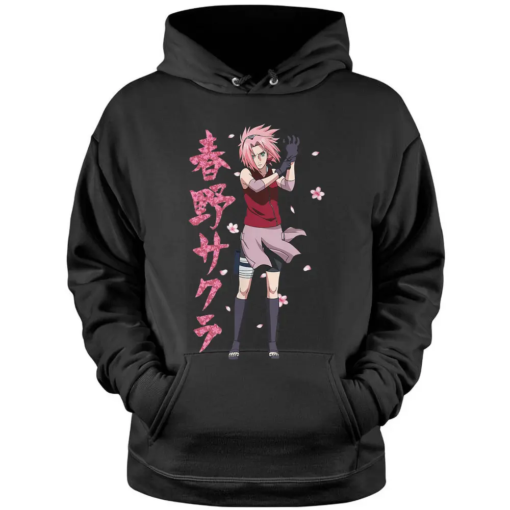 Naruto Shippuden Sakura Cherry Blossoms Pullover Hoodie