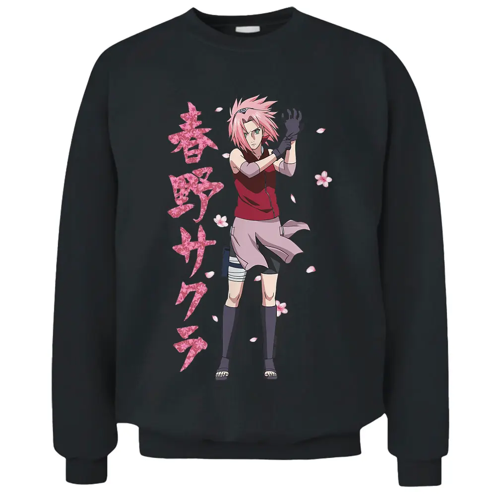 Naruto Shippuden Sakura Cherry Blossoms Pullover Sweatshirt