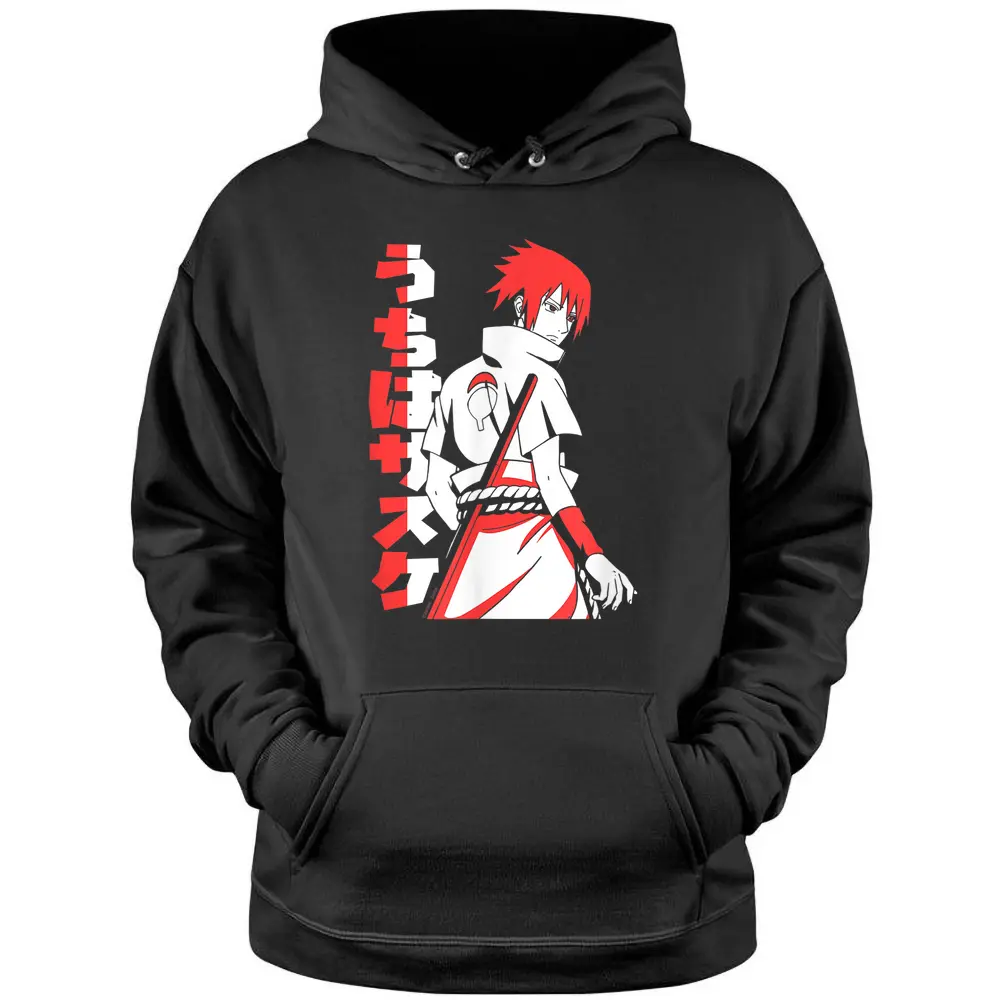 Naruto Shippuden Sasuke Two Tone Pullover Hoodie