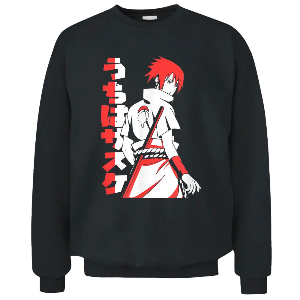 Naruto Shippuden Sasuke Two Tone Pullover Sweatshirt