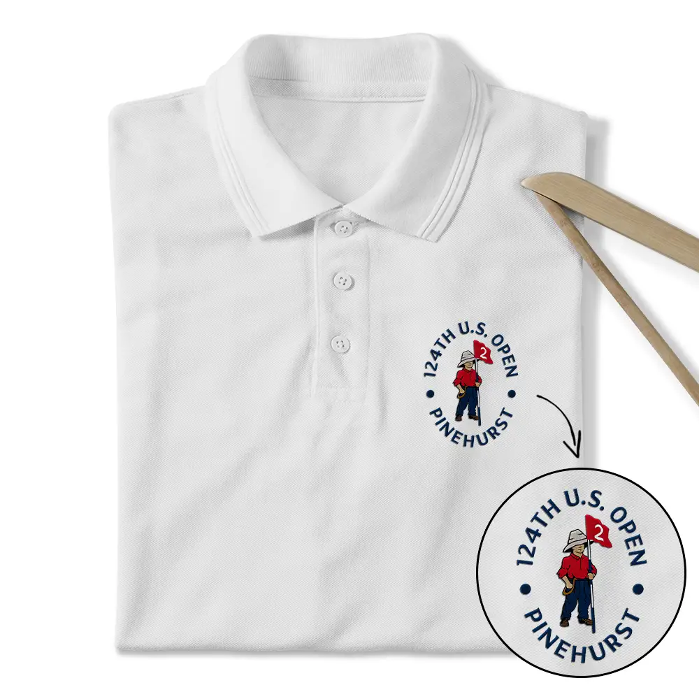 Embroidered Polo 24th U.S. Open Pinehurst Embroidered Apparel