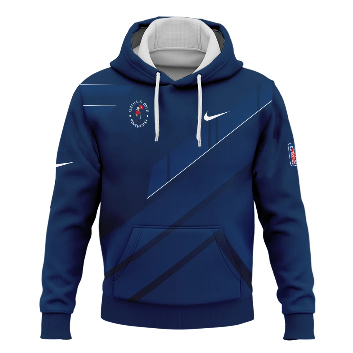 Nike 124th U.S. Open Pinehurst Blue Gradient With White Straight Line Quarter-Zip Jacket Style Classic Quarter-Zip Jacket