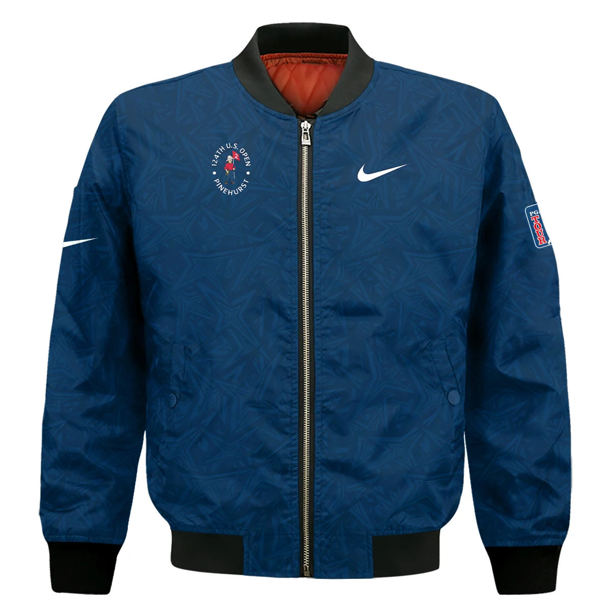 Nike 124th U.S. Open Pinehurst Stars Gradient Pattern Dark Blue Bomber Jacket Style Classic Bomber Jacket