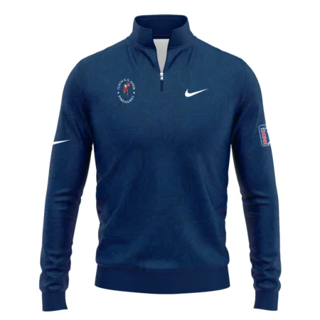 Nike 124th U.S. Open Pinehurst Stars Gradient Pattern Dark Blue Quarter-Zip Jacket Style Classic Quarter-Zip Jacket
