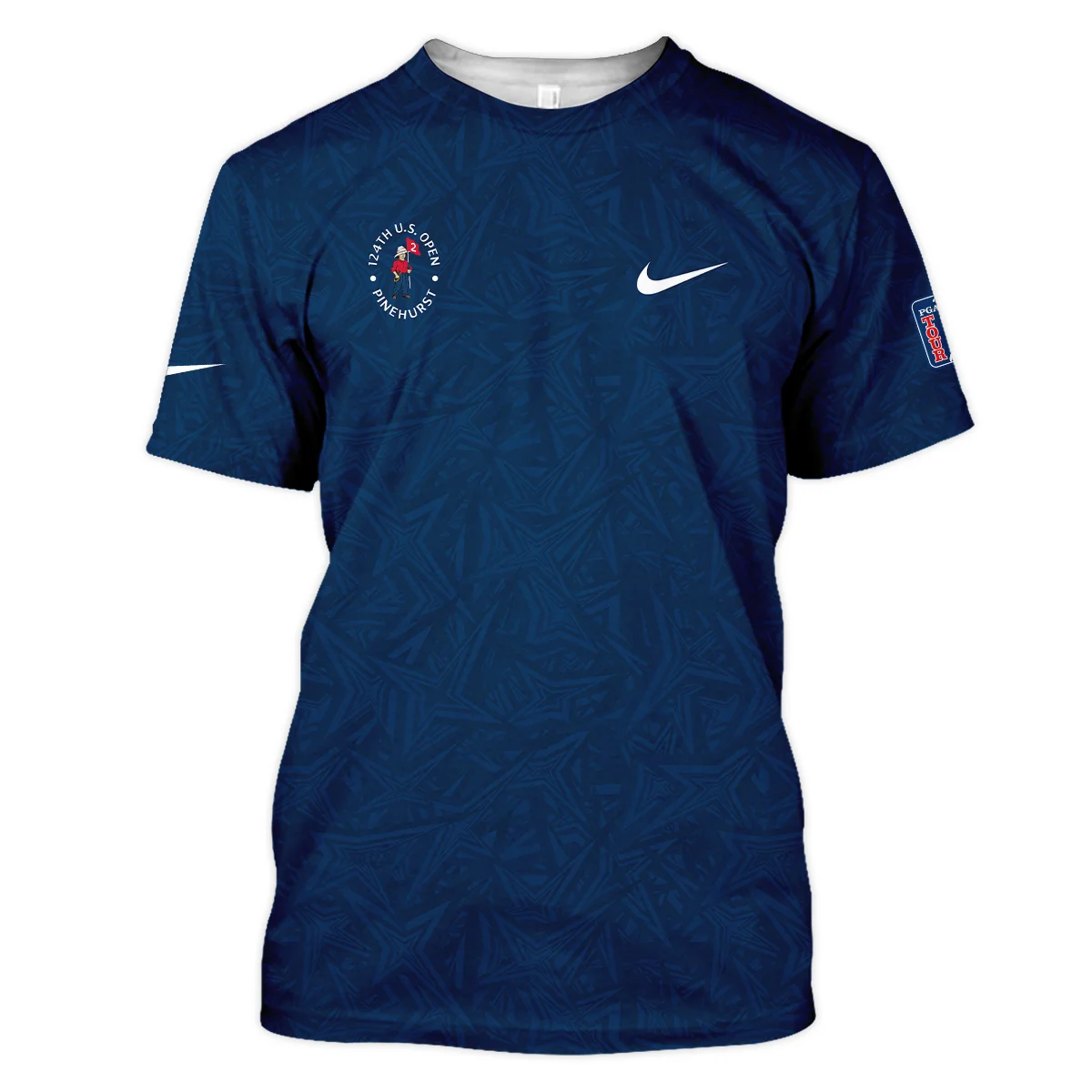 Nike 124th U.S. Open Pinehurst Stars Gradient Pattern Dark Blue Zipper Hoodie Shirt Style Classic Zipper Hoodie Shirt