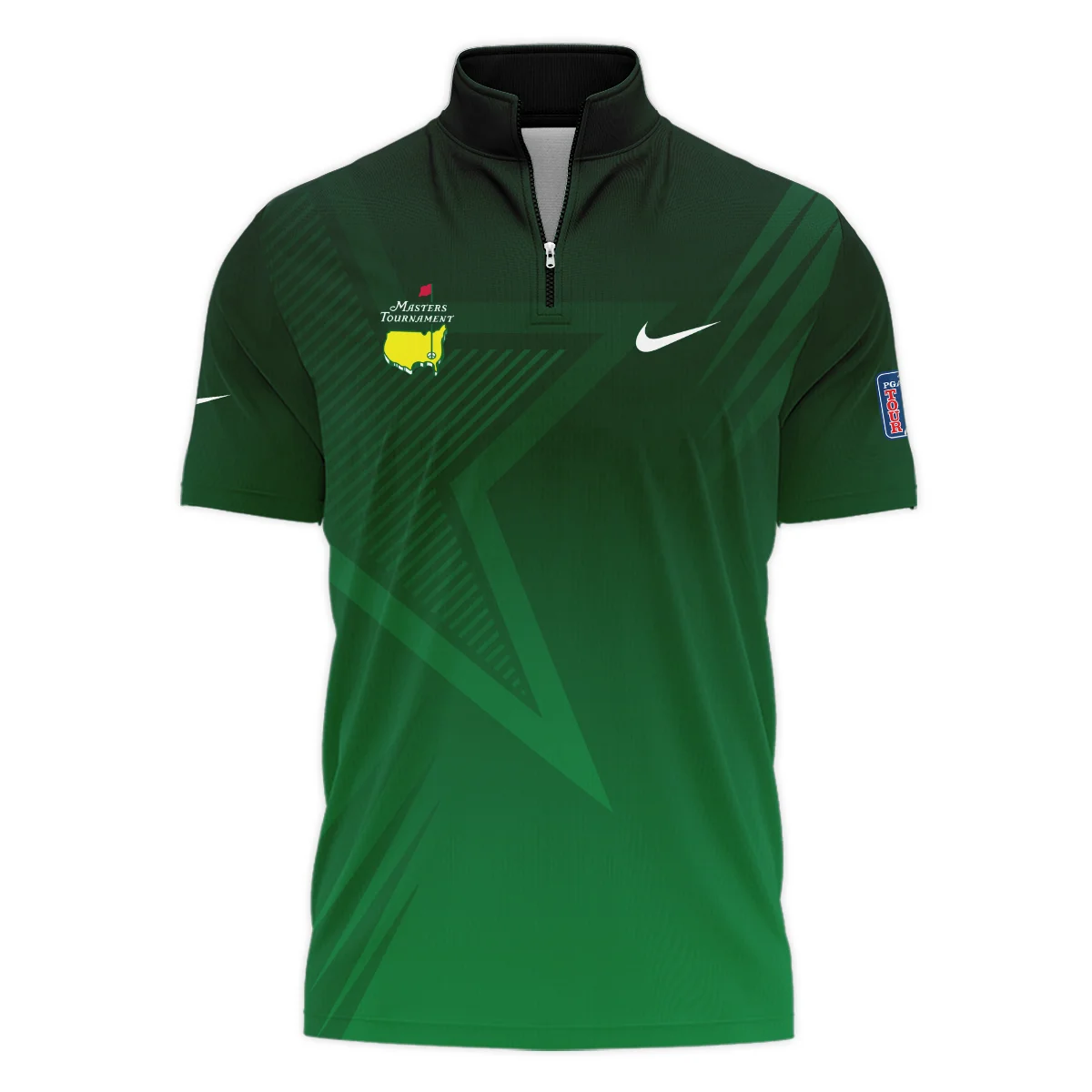 Nike Masters Tournament Polo Shirt Dark Green Gradient Star Pattern Golf Sports Vneck Polo Shirt Style Classic Polo Shirt For Men