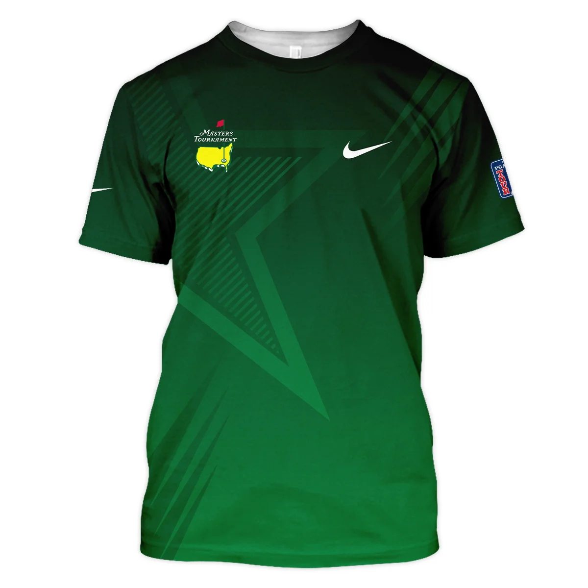 Nike Masters Tournament Polo Shirt Dark Green Gradient Star Pattern Golf Sports Vneck Polo Shirt Style Classic Polo Shirt For Men