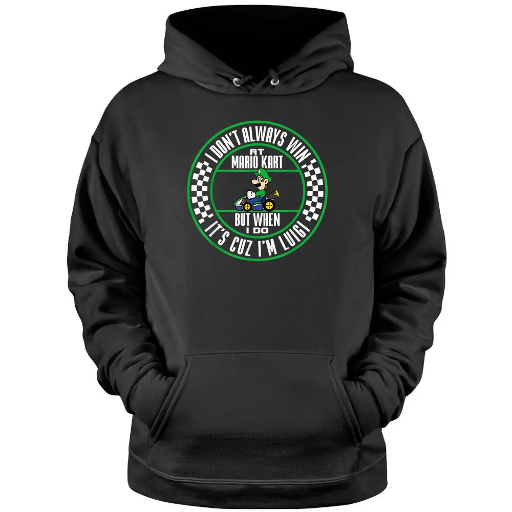 Nintendo Mario K Winning As Luigi Pullover Hoodie