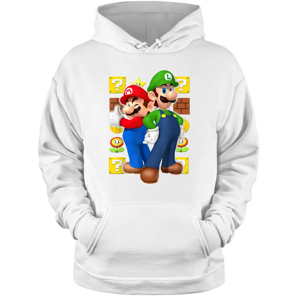 Nintendo Super Mario Luigi Thumbs Up Pullover Hoodie