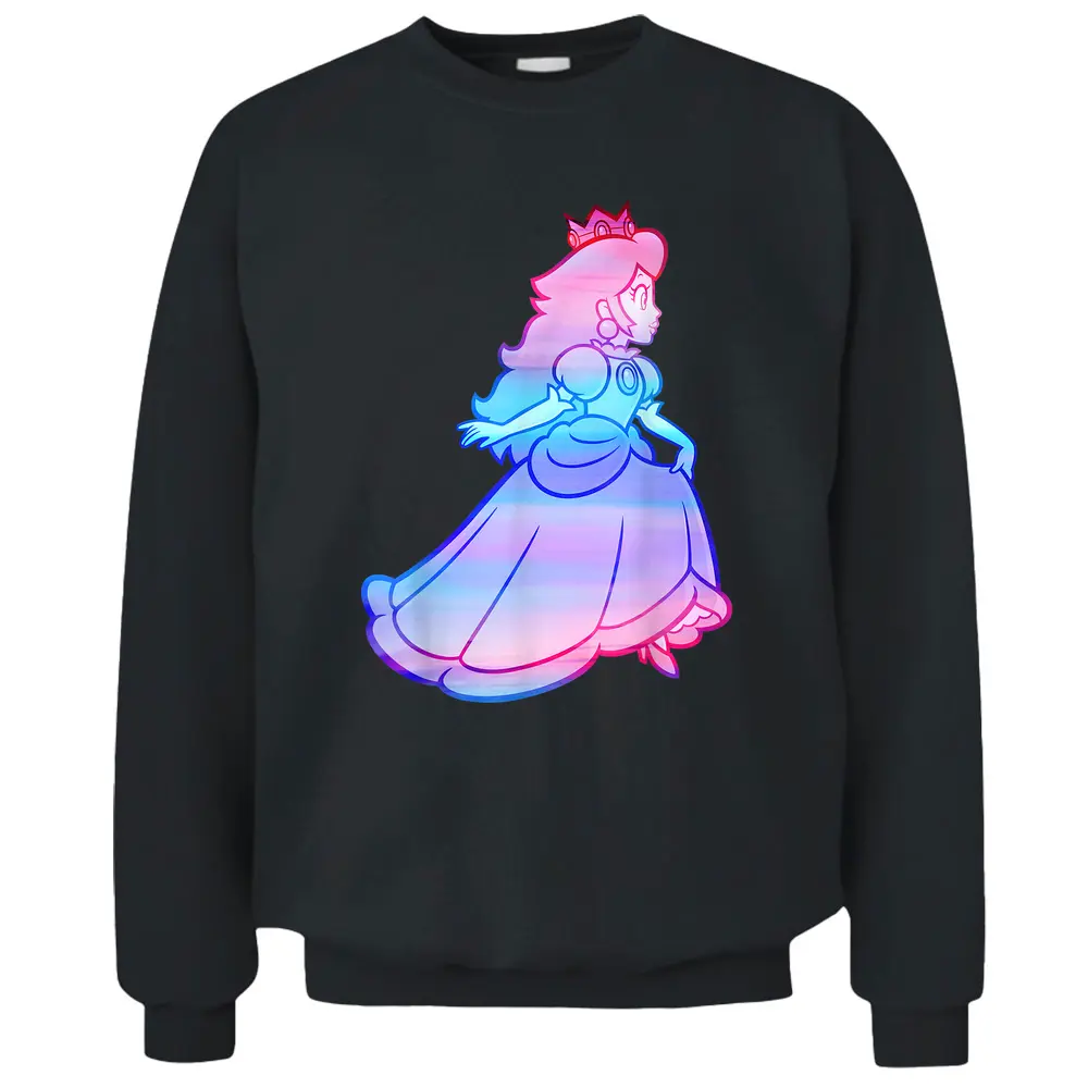 Nintendo Super Mario Peach Gradient Run Pullover Sweatshirt